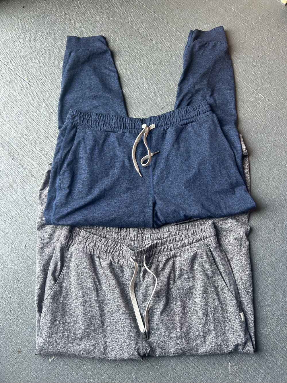 Vuori Men's/Navy and Gray Jogger Leggings Duo